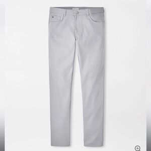 Peter Millar Men’s 5-Pocket Pants Size 44 x 32 Pima Cotton Stretch light gray